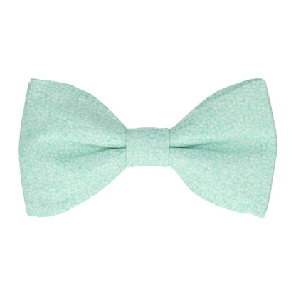 Seafoam Green Tiny Petal Cotton Bow Tie - Bow Tie with Free UK Delivery - Mrs Bow Tie