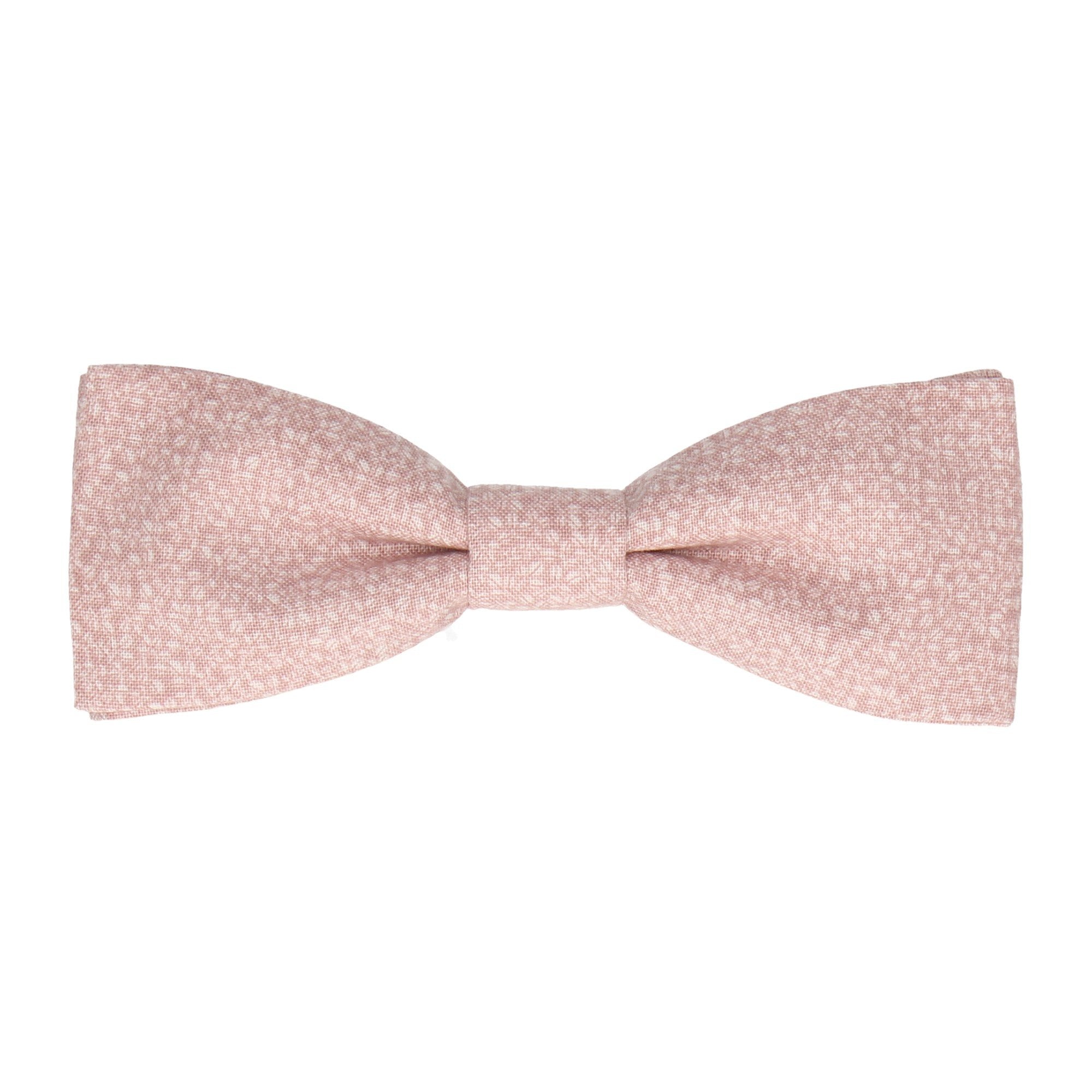 Soft Pink Tiny Petal Cotton Bow Tie - Bow Tie with Free UK Delivery - Mrs Bow Tie