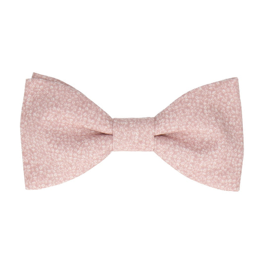 Soft Pink Tiny Petal Cotton Bow Tie - Bow Tie with Free UK Delivery - Mrs Bow Tie