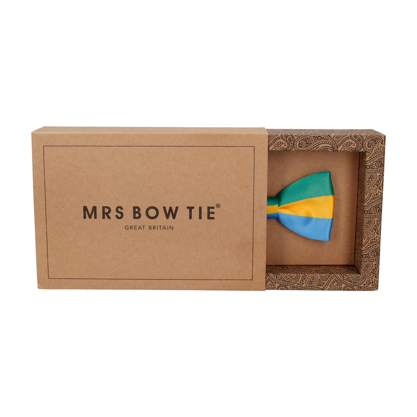 Gabon Flag Bow Tie - Bow Tie with Free UK Delivery - Mrs Bow Tie