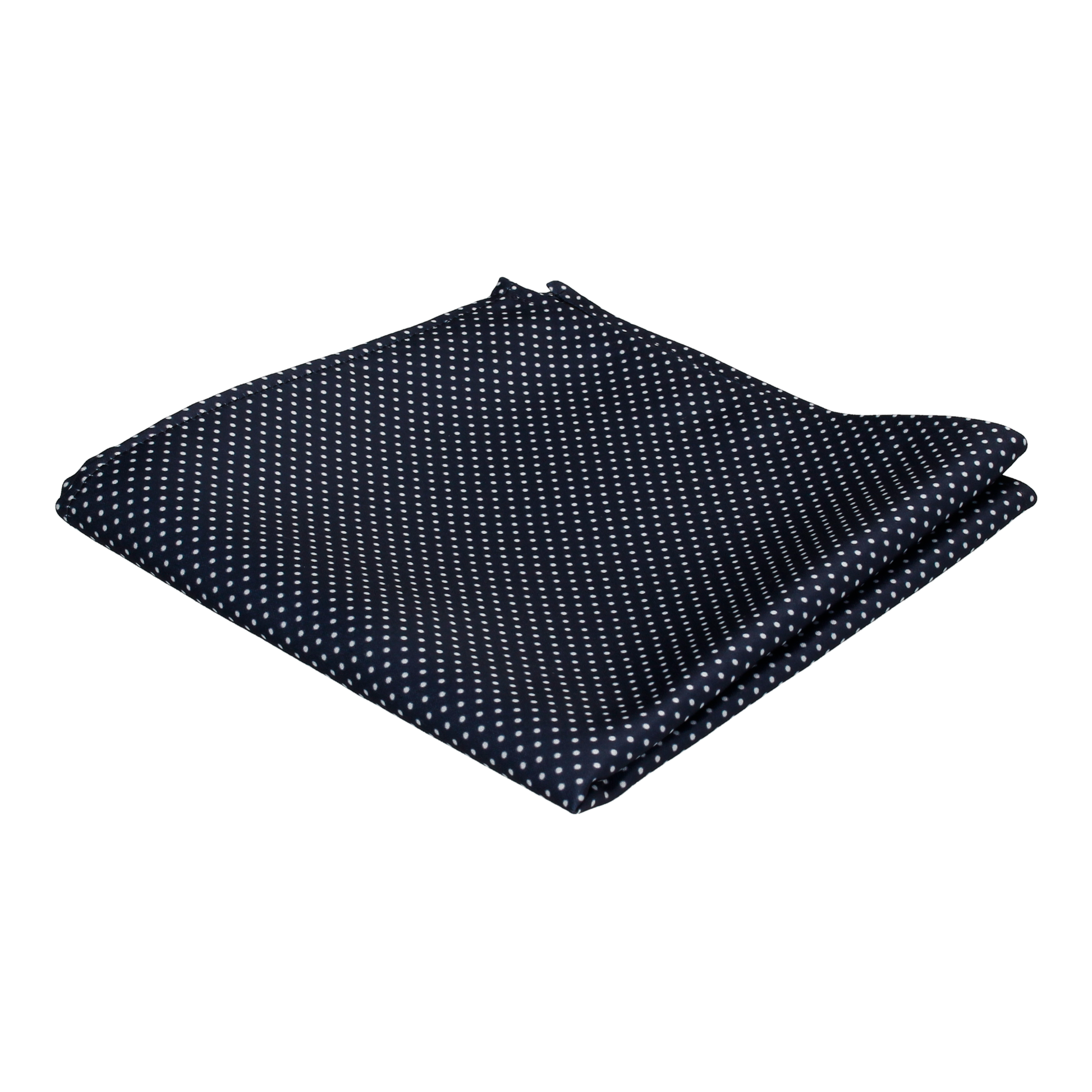 Navy Blue Pin Dots Pocket Square - Pocket Square with Free UK Delivery - Mrs Bow Tie