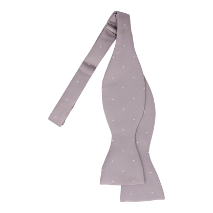 Silver Lavender Dusk Mini Pin Dots Bow Tie - Bow Tie with Free UK Delivery - Mrs Bow Tie