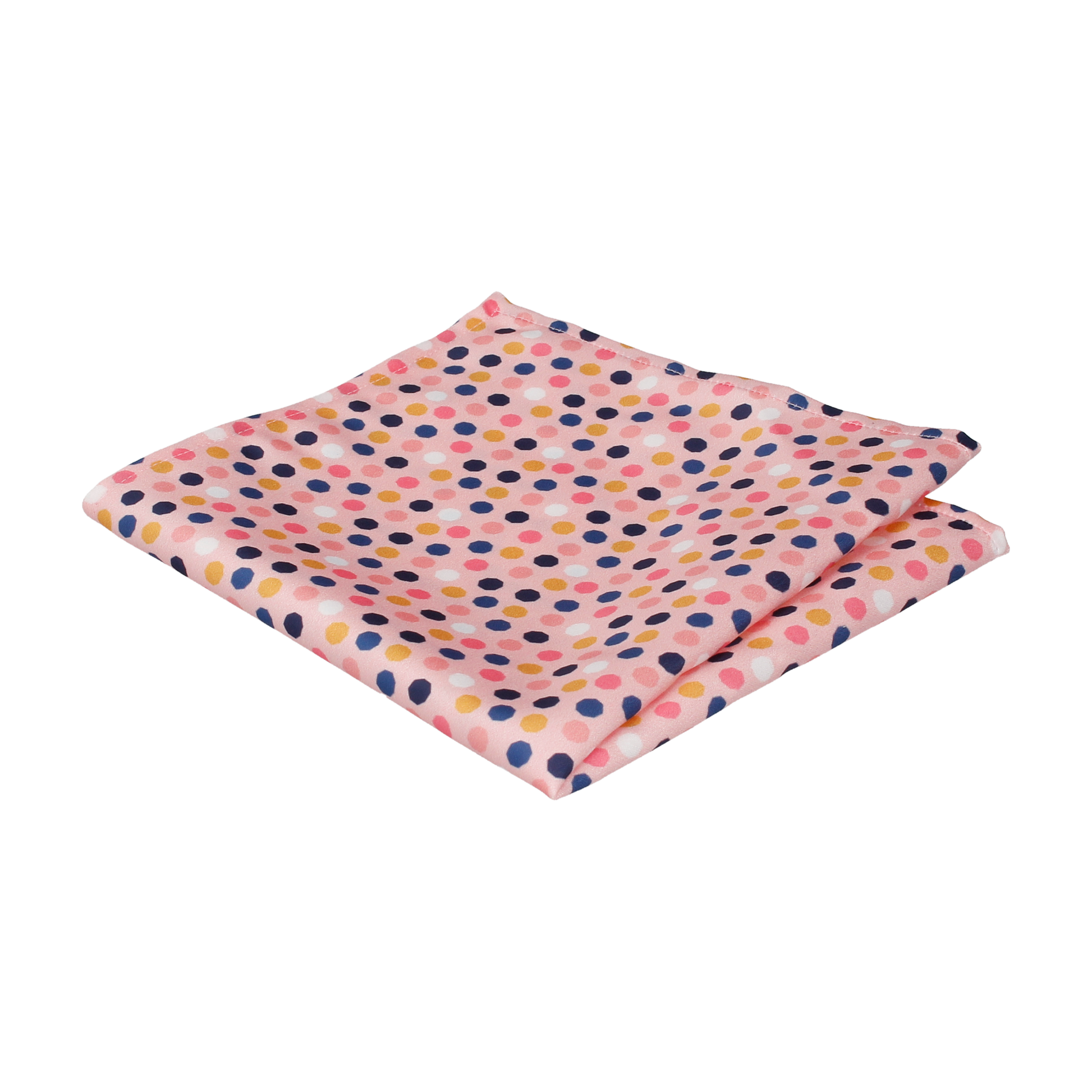 Pink Contemporary Dots Pocket Square - Pocket Square with Free UK Delivery - Mrs Bow Tie