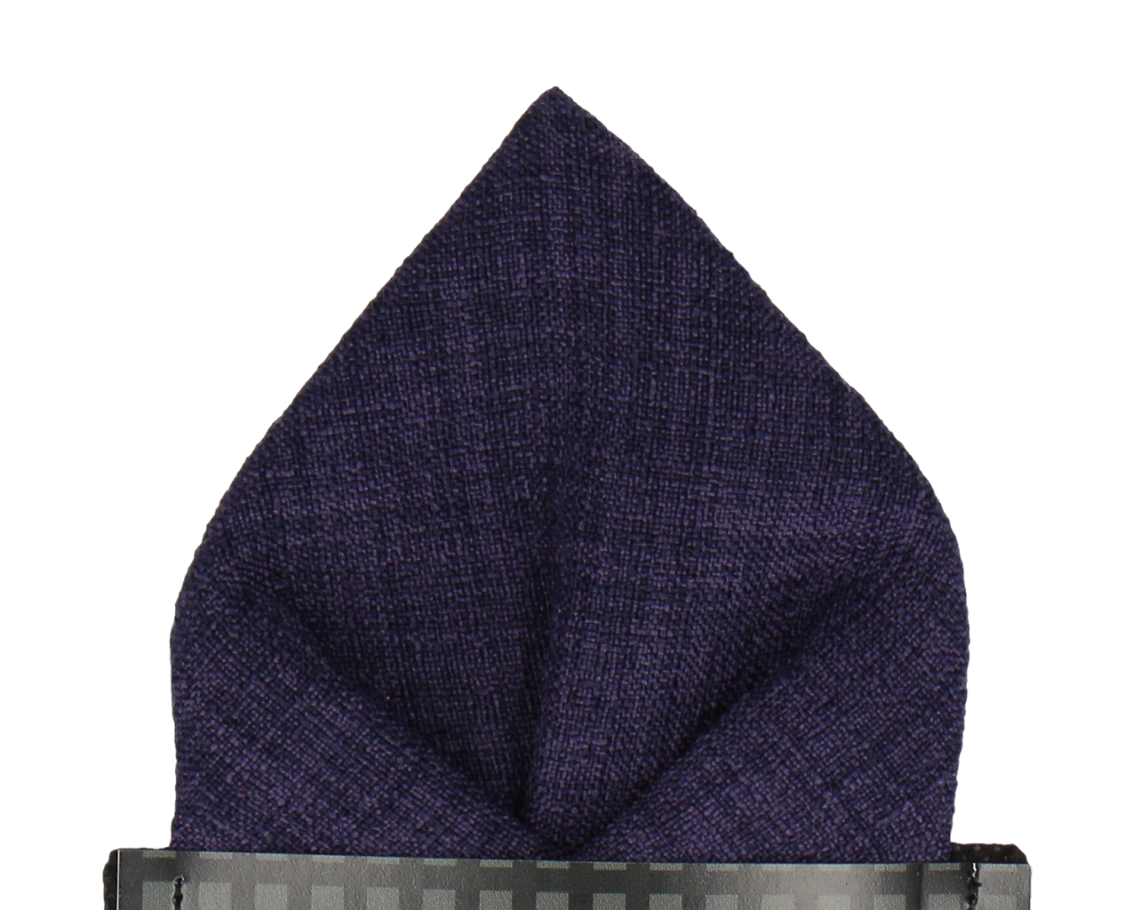 Purple Textured Cotton Linen Pocket Square