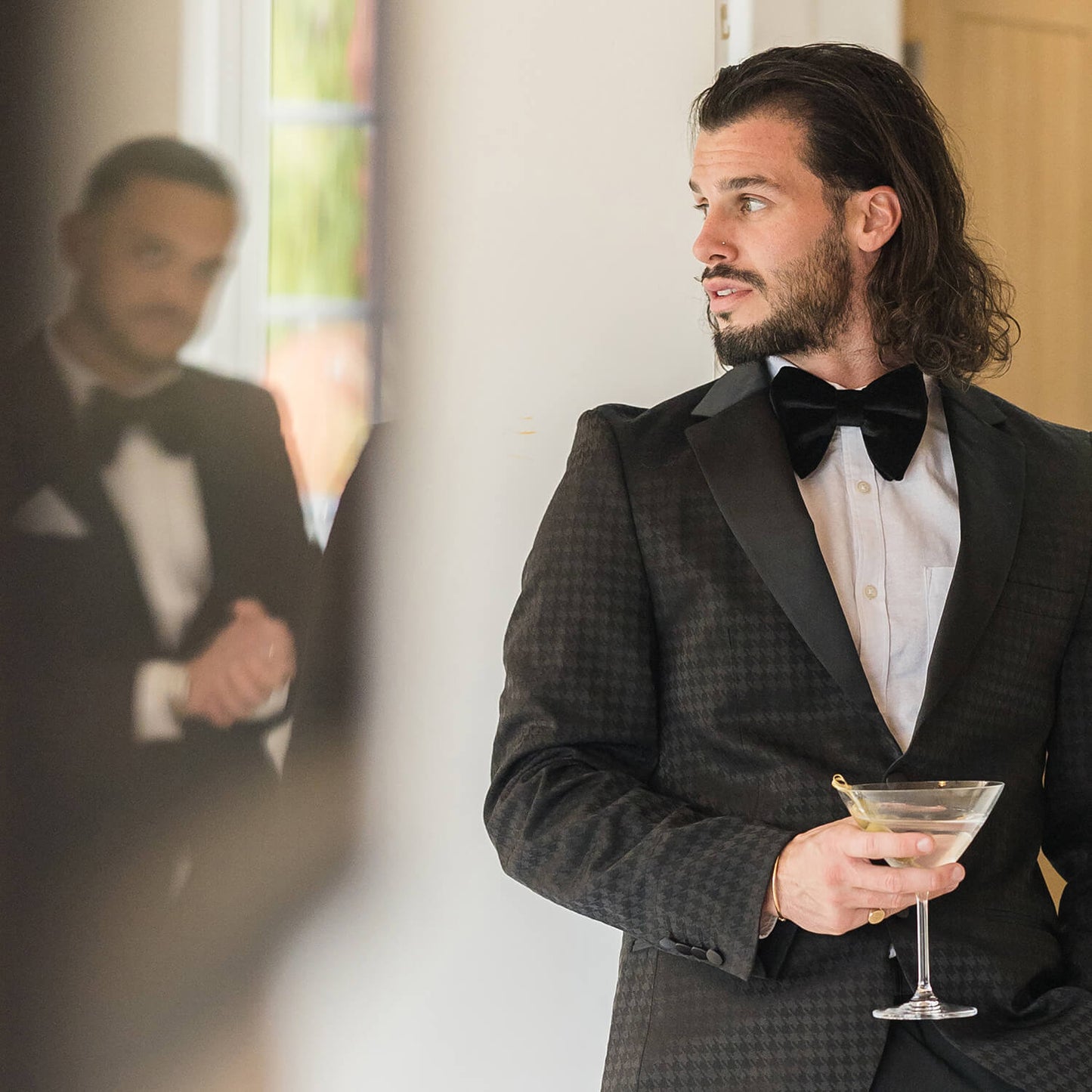 Black Velvet Large Evening Bow Tie