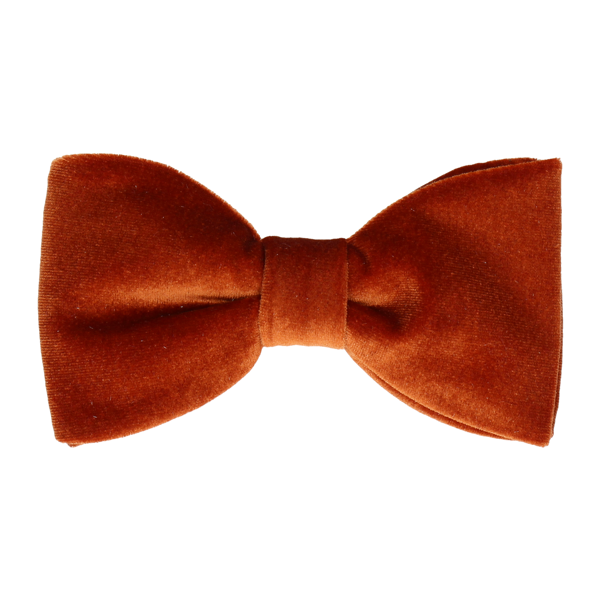 Copper Orange Velvet Bow Tie - Bow Tie with Free UK Delivery - Mrs Bow Tie