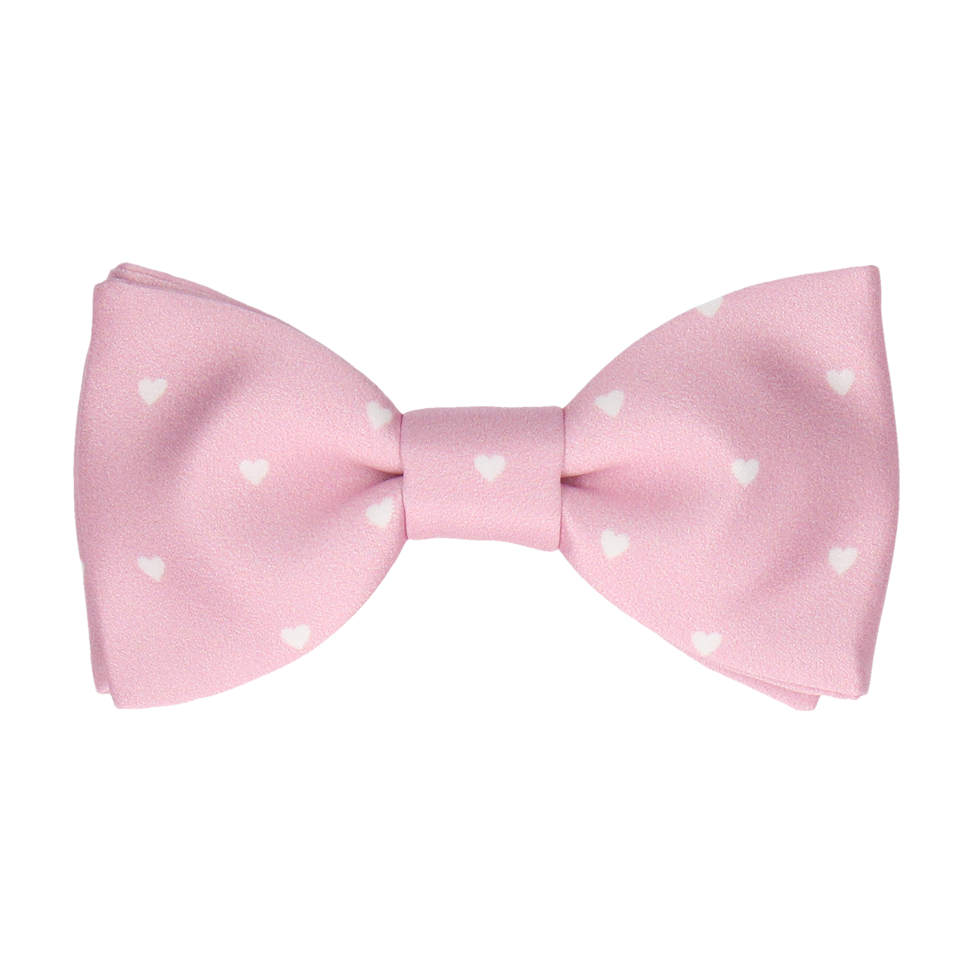 Polka Dot Hearts Pale Pink Bow Tie - Bow Tie with Free UK Delivery - Mrs Bow Tie