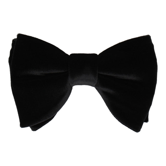 TIES ETC Velvet Bow Ties for Men - Oversized Bowtie, Pre-tied, Self-tie & Adjustable for Weddings, Events & Parties