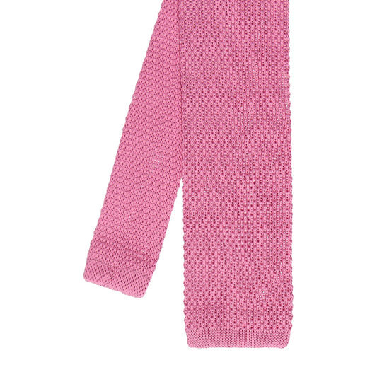 Knitted Tie in Pink - Tie with Free UK Delivery - Mrs Bow Tie