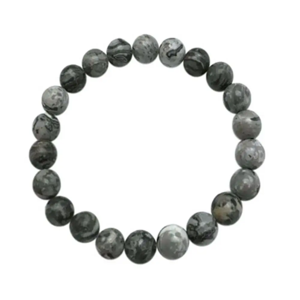 Dark Grey Bead Bracelet