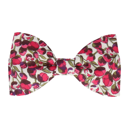 Cerise Pink Tulip Elizas Liberty Cotton Bow Tie - Bow Tie with Free UK Delivery - Mrs Bow Tie