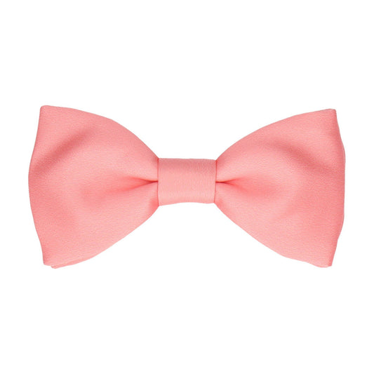 Plain Solid Soft Coral Bow Tie - Bow Tie with Free UK Delivery - Mrs Bow Tie