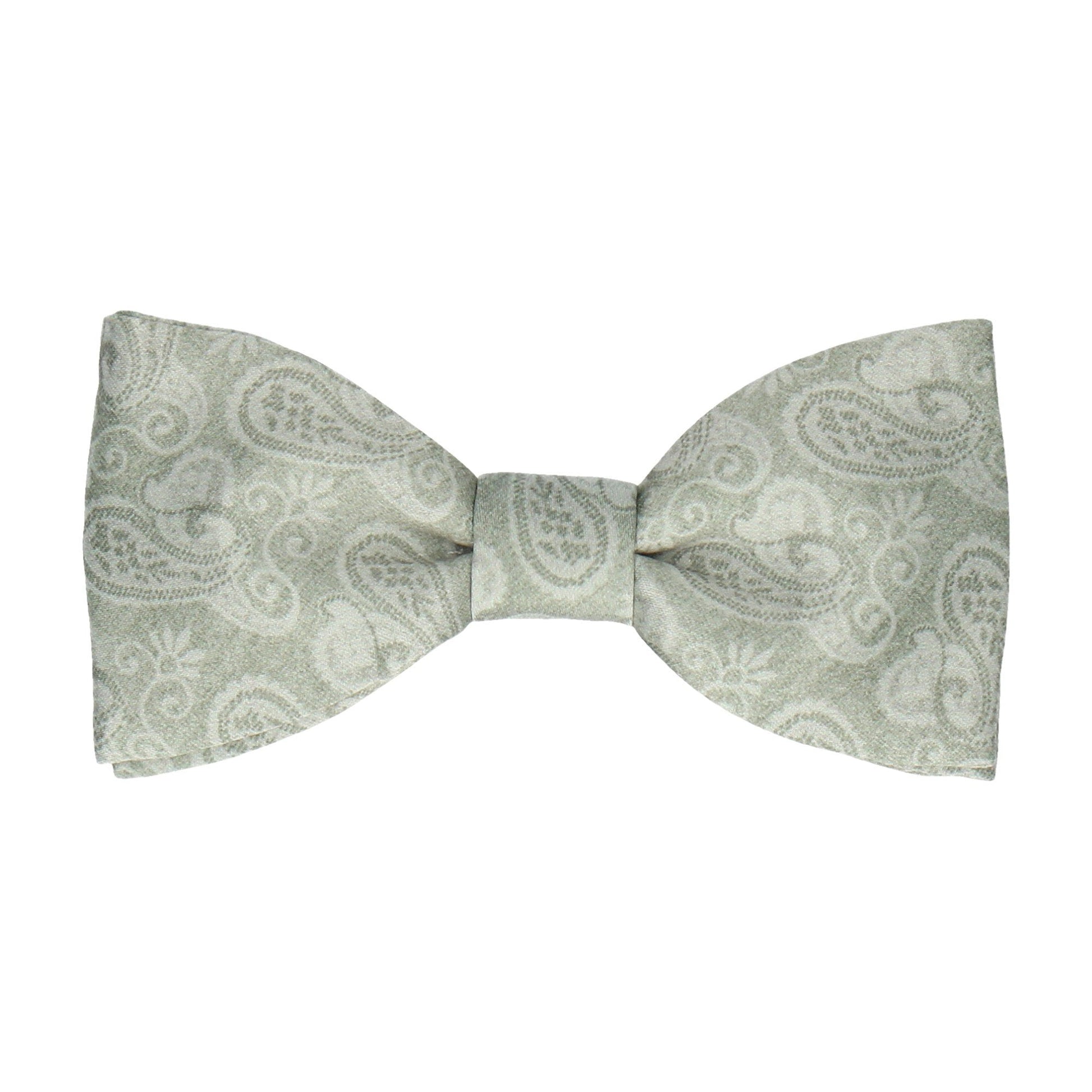 Sage Green Vintage Paisley Bow Tie - Bow Tie with Free UK Delivery - Mrs Bow Tie