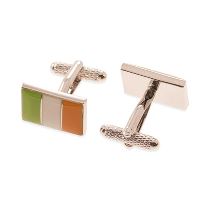 Irish Flag Cufflinks - Cufflinks with Free UK Delivery - Mrs Bow Tie