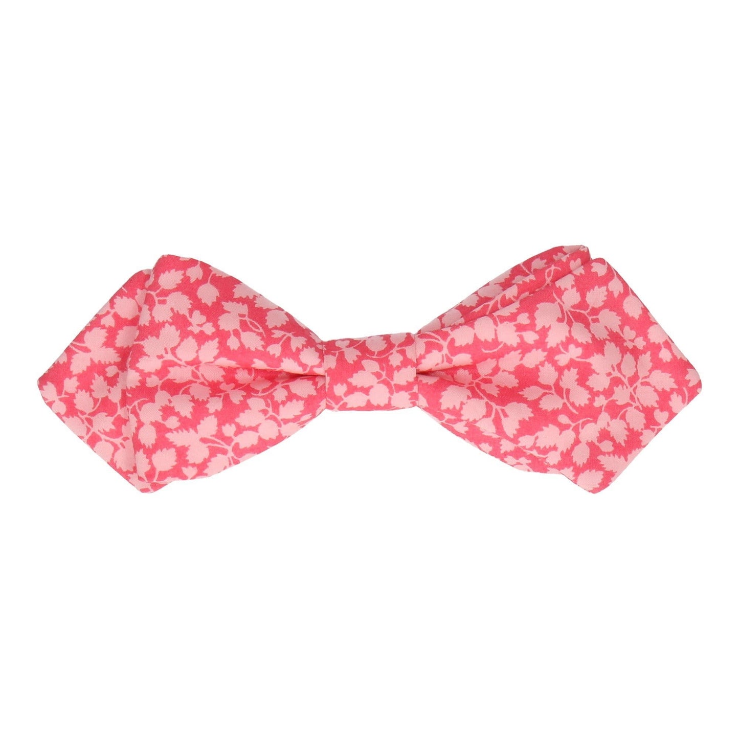 Coral Pink Floral Glenjade Liberty Cotton Bow Tie - Bow Tie with Free UK Delivery - Mrs Bow Tie