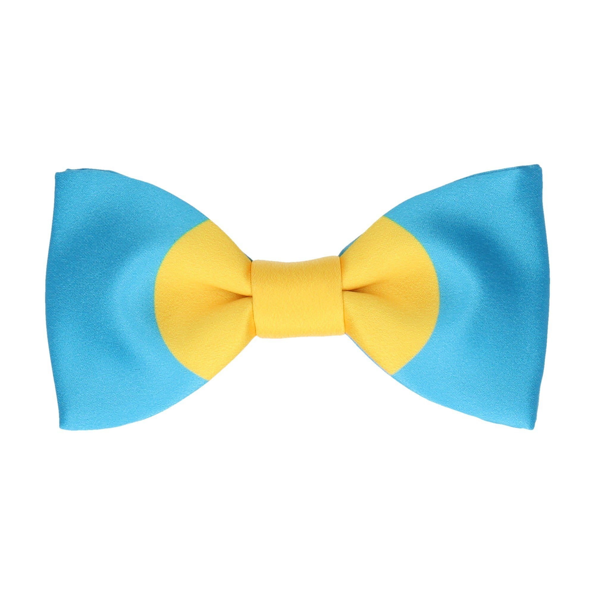 Palau Flag Bow Tie - Bow Tie with Free UK Delivery - Mrs Bow Tie