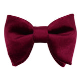 TIES ETC Velvet Bow Ties for Men - Oversized Bowtie, Pre-tied, Self-tie & Adjustable for Weddings, Events & Parties