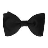 Plain Solid Black Satin Bow Tie - Bow Tie with Free UK Delivery - Mrs Bow Tie