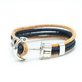 Nautical Cork Bracelet (Navy)