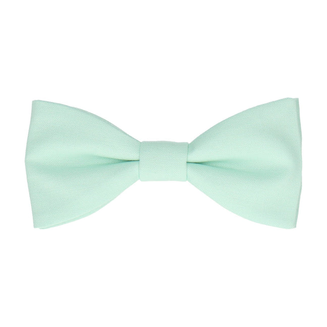Cotton Seafoam Green Bow Tie - Bow Tie with Free UK Delivery - Mrs Bow Tie