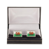Welsh Flag Cufflinks - Cufflinks with Free UK Delivery - Mrs Bow Tie