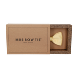 Solid Plain Pastel Yellow Satin Bow Tie - Bow Tie with Free UK Delivery - Mrs Bow Tie