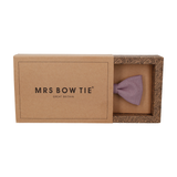 Dusty Purple Brushed Linen Bow Tie - Bow Tie with Free UK Delivery - Mrs Bow Tie