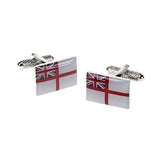 Royal Navy's White Ensign Cufflinks - Cufflinks with Free UK Delivery - Mrs Bow Tie