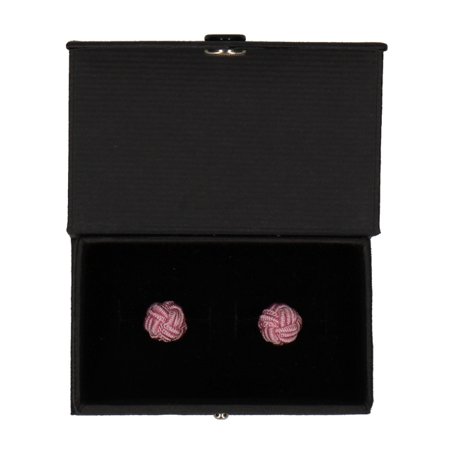 Elastic Pink Cufflinks - Cufflinks with Free UK Delivery - Mrs Bow Tie