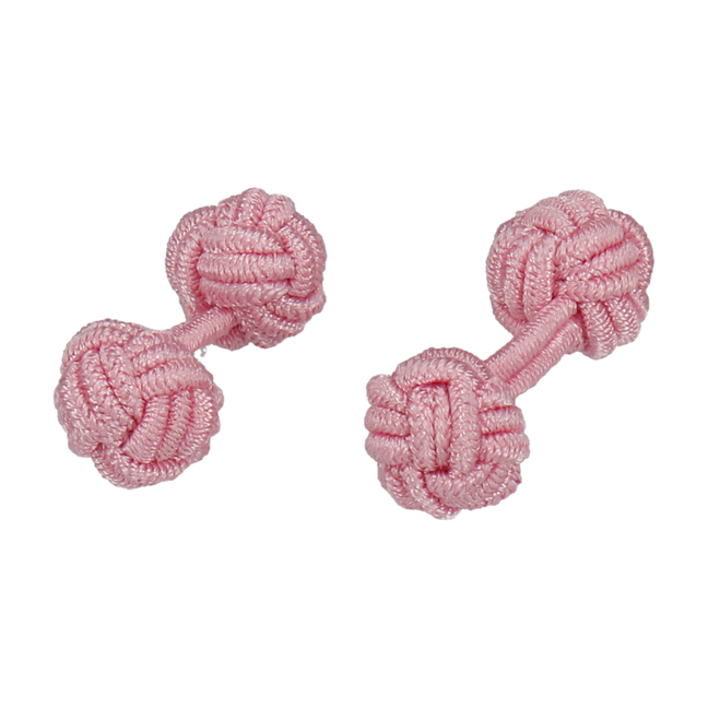 Elastic Pink Cufflinks - Cufflinks with Free UK Delivery - Mrs Bow Tie