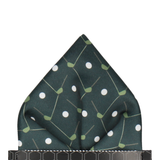 Plaid Dark Green Golfing Pocket Square - Pocket Square with Free UK Delivery - Mrs Bow Tie