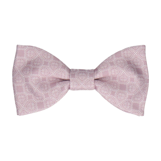 Arabic Tile Pattern Dusk Pink Bow Tie - Bow Tie with Free UK Delivery - Mrs Bow Tie