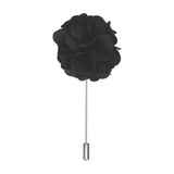 Black Floral Boutonniere Lapel Pin - Lapel Pin with Free UK Delivery - Mrs Bow Tie