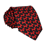 Black & Red Balloon Dogs Tie - Tie with Free UK Delivery - Mrs Bow Tie