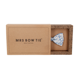 Light Blue Small Flower Mitsi Valeria Liberty Bow Tie - Bow Tie with Free UK Delivery - Mrs Bow Tie