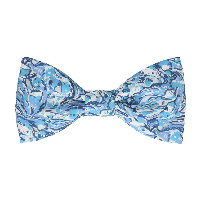 Blue Marble Peaks Liberty Cotton Bow Tie - Bow Tie with Free UK Delivery - Mrs Bow Tie