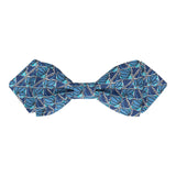 Blue Floral Tile Mosaic Liberty Bow Tie - Bow Tie with Free UK Delivery - Mrs Bow Tie
