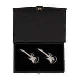 Black & White Guitars Cufflinks - Cufflinks with Free UK Delivery - Mrs Bow Tie