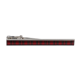 Red Tartan Tie Bar - Tie Bar with Free UK Delivery - Mrs Bow Tie