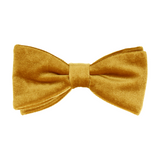 Mustard Velvet Bow Tie