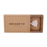 Pale Apricot Vintage Floral Bow Tie - Bow Tie with Free UK Delivery - Mrs Bow Tie