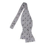 Grey Husky Pattern Bow Tie - Bow Tie with Free UK Delivery - Mrs Bow Tie