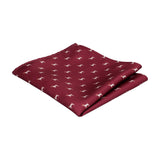 Burgundy Jack Russell Pocket Square - Pocket Square with Free UK Delivery - Mrs Bow Tie