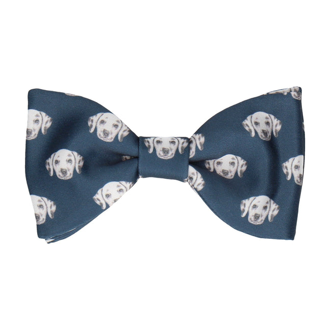 Dalmation Face Navy Blue Bow Tie - Bow Tie with Free UK Delivery - Mrs Bow Tie
