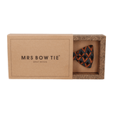 Black & Copper Art Deco Bow Tie - Bow Tie with Free UK Delivery - Mrs Bow Tie