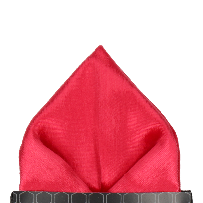 Red Silk Velvet Pocket Square - Pocket Square with Free UK Delivery - Mrs Bow Tie