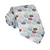 Doughnuts Donut Blue Tie - Tie with Free UK Delivery - Mrs Bow Tie