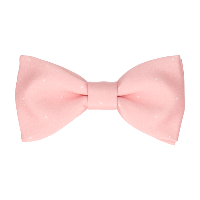 Light Pink Mini Pin Dots Bow Tie - Bow Tie with Free UK Delivery - Mrs Bow Tie