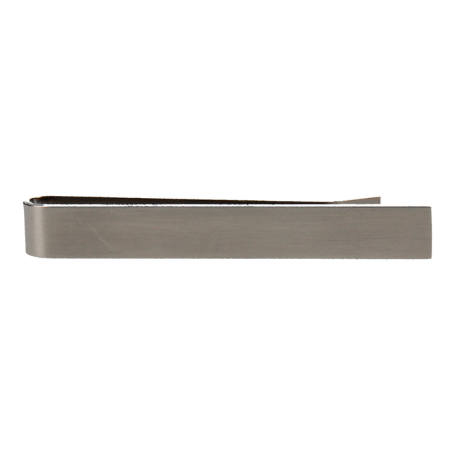 The Brush Rhodium Tie Slide - Tie Bar with Free UK Delivery - Mrs Bow Tie
