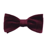 Wine Red Velvet Bow Tie - Bow Tie with Free UK Delivery - Mrs Bow Tie